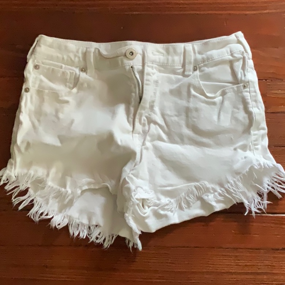 Inc denim white shorts
